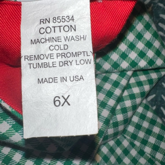 The Bailey Boys Santa Christmas dress (reversible), size 6X - Picture 6 of 6